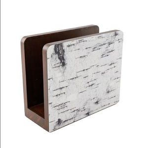 Birch napkin holder
